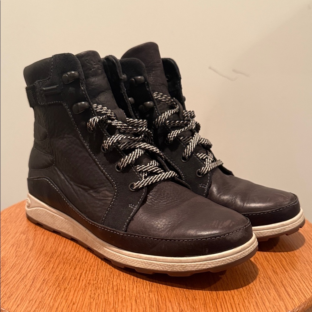 Chaco Black and White Women's Boots